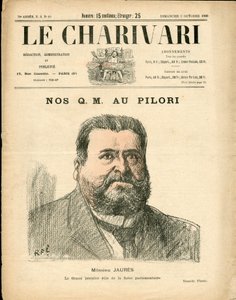 Omslag van "The Charivari", Satirisch in kleuren door Ricardo Flores