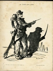 Illustratie door Ricardo Flores (1878-1918) in Le Lire, 22/01/10 - Apachen in het leger - Apachen pooiers - Schaduw/licht door Ricardo Flores