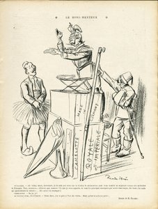 Illustratie van Ricardo Flores (1878-1918) in Le Lire, 20/09/13 - De Leugenaar - Duitsland Pruisen, Turkije, Oorlog van 14-18 Eerste Muizen - Wilhelm II door Ricardo Flores