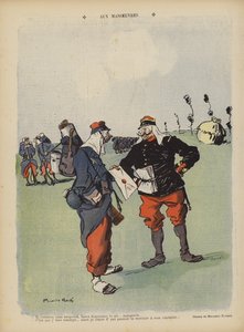 Op manoeuvres. Illustratie voor Le Rire