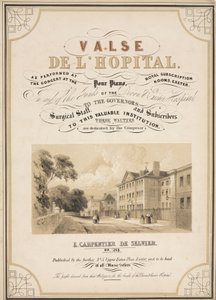 Ziekenhuizen Titelpagina van de bladmuziek voor Valse de l
