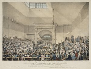 Opening van het lezingentheater in Marylebone, Londen
