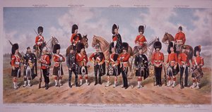 Schotse regimenten van het Britse leger in 1895