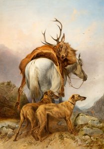 Een Pony Die Een Dode Hert Draagt door Richard Ansdell