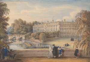 Clare College, Cambridge door Richard Banks Harraden