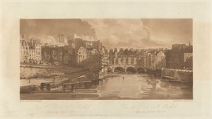 Uitzicht op de Pont St. Michael, genomen vanaf de Pont Neuf, 1803