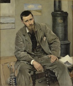 Portret van de schilder Nils Kreuger door Richard Bergh