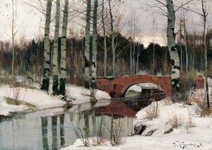 Dooi in Gatchina, 1897 door Richard Bergholz