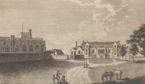 Het oude aartsbisschoppelijk paleis in Maidstone, uit Edward Hasted