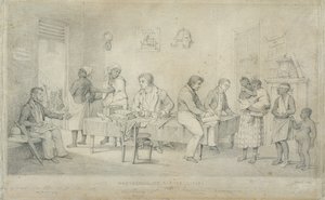 Kantoor van de slavenbeschermer, Trinidad, c.1833 door Richard Bridgens