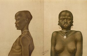 Waganda jongen en Dinka meisje, uit 
