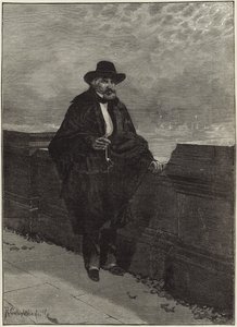 Een maanverlichte nacht in Chelsea (gravure) door Richard Caton II (after) Woodville