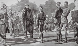 Commandant Cronje geeft zich over aan Lord Roberts