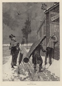 Verkocht! door Richard Caton II (after) Woodville