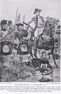 Sir Eyre Coote bij Cuddalore, illustratie uit 
