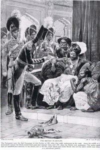 De Britten in Ceylon, illustratie uit 