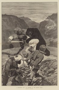 Een gevaarlijke omhelzing, een incident in de Hindoe Koosh door Richard Caton Woodville junior