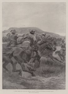 Een Strenge Achtervolging en een Lange, Keizerlijke Yeomanry snijdt de Achterhoede van De Wet