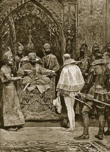 Een vroege Engelse ambassade naar India, 1599, illustratie uit 