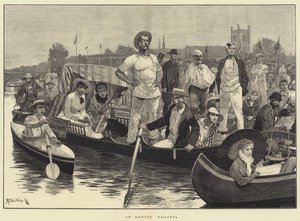 Bij Henley Regatta door Richard Caton Woodville junior