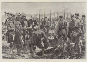 Begrafenis van generaal Wauchope, de gevallen leider van de Highland Brigade door Richard Caton Woodville junior