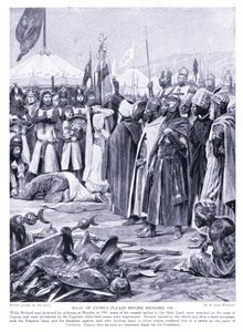 Isaac van Cyprus pleit voor Richard I AD1191, 1920