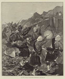 De 92e (Gordon) Highlanders in een schermutseling