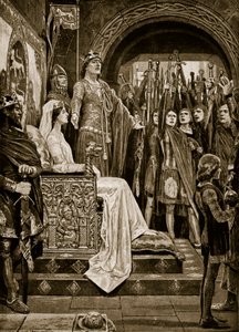 De Vergadering in Windsor, 1126, illustratie uit 