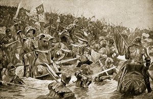 De Slag bij Towton, illustratie uit 