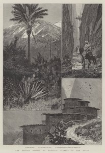 De Britse Missie naar Marokko, Landschap in het Atlasgebergte door Richard Caton Woodville junior