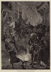 De Cholera in Caïro, de Mensen verlaten Boulak