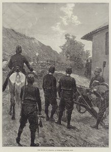 De Opstand in Albanië, een Turks Grenspost