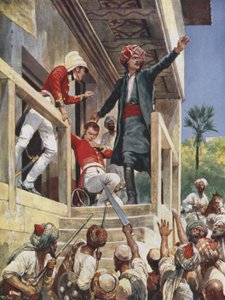 De aanval op het huis van Sir Alexander Burnes, 1841