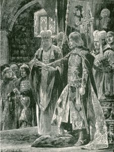 De investituur van Willem II met de ring, zondag 26 september 1087