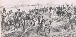 Waterloo 18 juni 1815: De Oude Garde, illustratie uit Britse gevechten op land en zee, 1915