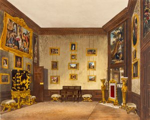 De schrijfkamer van de koning, Hampton Court, uit 