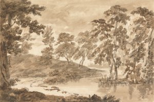 Boslandschap door Richard Cooper the Younger
