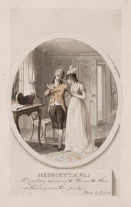 Mr Courtney toont Henrietta het miniatuurportret van hun moeder, Boek 5 Hoofdstuk 4, illustratie voor een editie van 