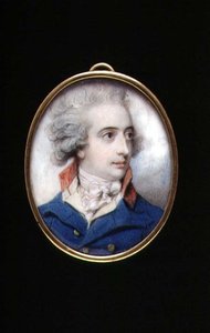Portretminiatuur van Generaal-majoor William, de Burggraaf Fielding, c.1790
