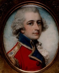 Portretminiatuur van Kapitein, De Eerwaarde, Edmund Phipps door Richard Cosway