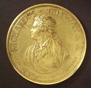 Portretmedaille van de kunstenaar door Richard Cosway