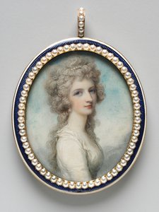 Portret van Mary Frances Fanny Swinburne, ca. 1786 door Richard Cosway