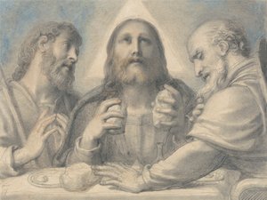 Avondmaal in Emmaüs door Richard Cosway