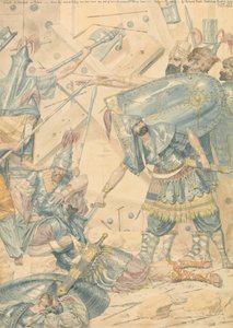 De dood van Abimelech bij Thebez door Richard Dadd