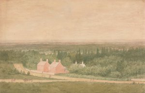 Landschap met Huisjes, Broadmoor door Richard Dadd