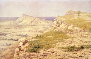 Uitzicht op het eiland Rhodos door Richard Dadd