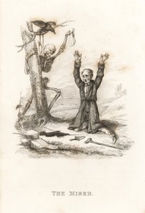 Het skelet van de Dood en de vrek door Richard Dagley