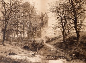 Mains Kasteel door Richard Davidson Winter