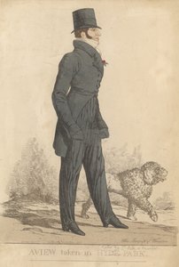 Henry Somerset, 7e hertog van Beaufort; een uitzicht genomen in Hyde Park door Richard Dighton