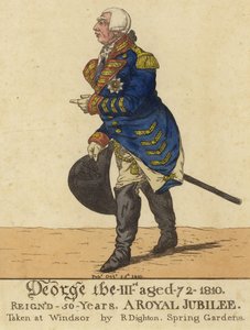 Koning George III door Richard Dighton